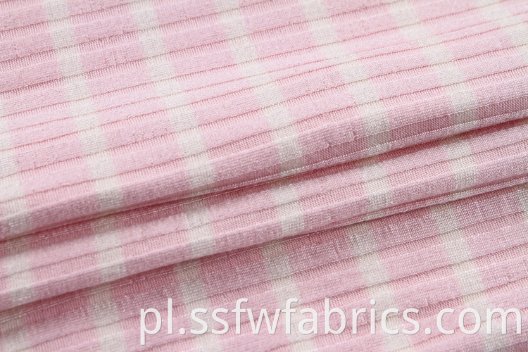 Rib Fabric Custom Pink Soft